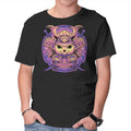 Samurai Neko – Cat Graphic T-Shirt in black, product display