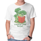 Froggin Love Books – Animal Graphic T-Shirt in white, product display