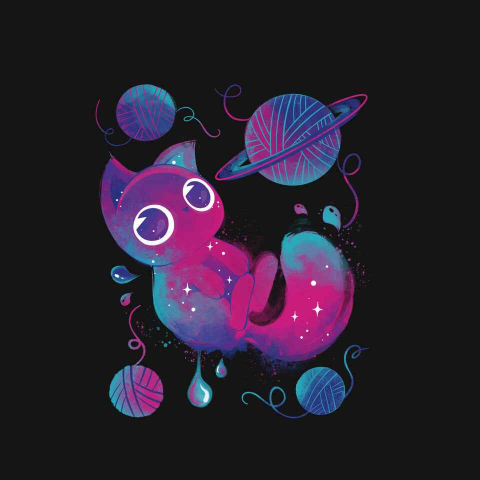 Galaxy Cuteness – Cat Graphic T-Shirt