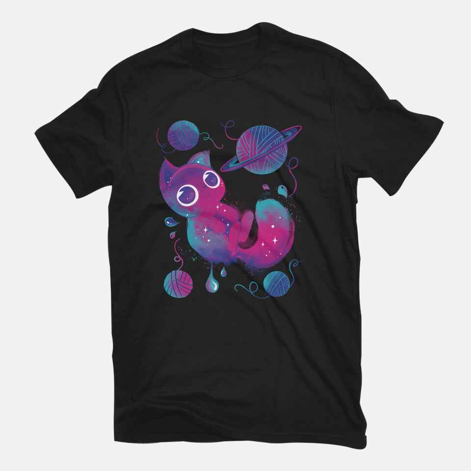 Galaxy Cuteness – Cat Graphic T-Shirt