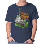 Roll The Master Dice Graphic T-Shirt in navy, product display