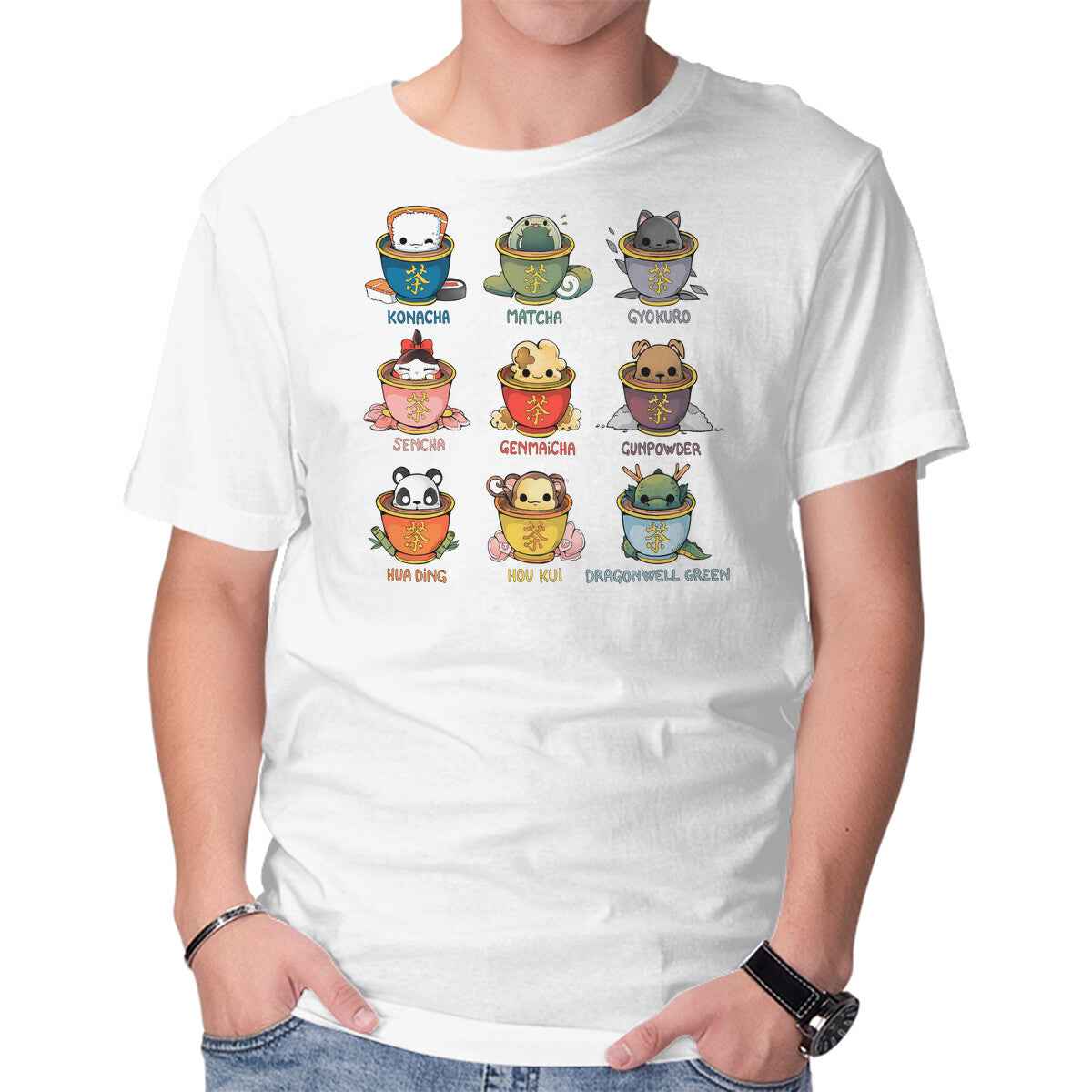 Tea Types – Cat Graphic T-Shirt