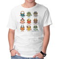 Tea Types – Cat Graphic T-Shirt in white, product display