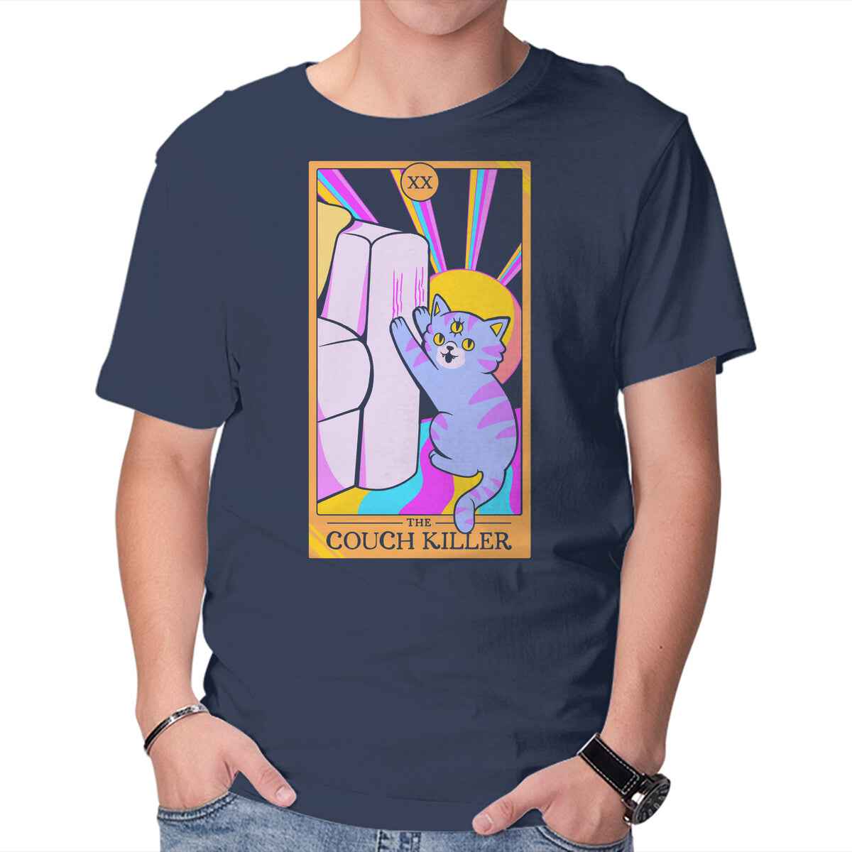 Cat The Couch Killer – Cat Graphic T-Shirt