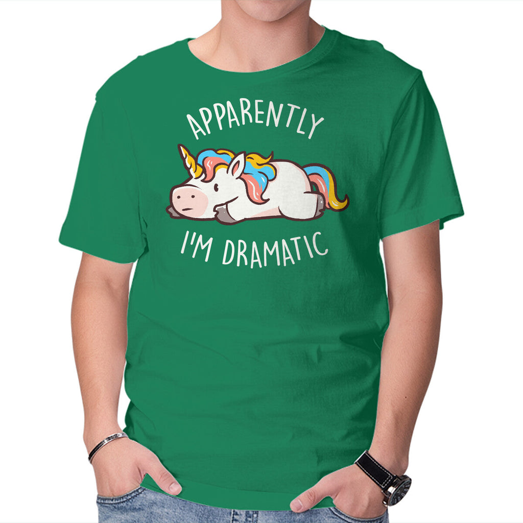 Apparently I'm Dramatic – Animal Graphic T-Shirt in green, product display