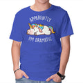 Apparently I'm Dramatic – Animal Graphic T-Shirt in royal blue, product display