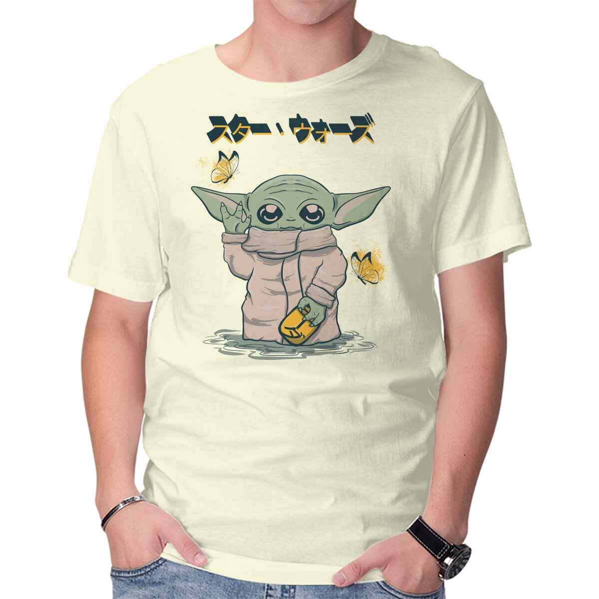 Yoda Neko – Sci-Fi Graphic T-Shirt
