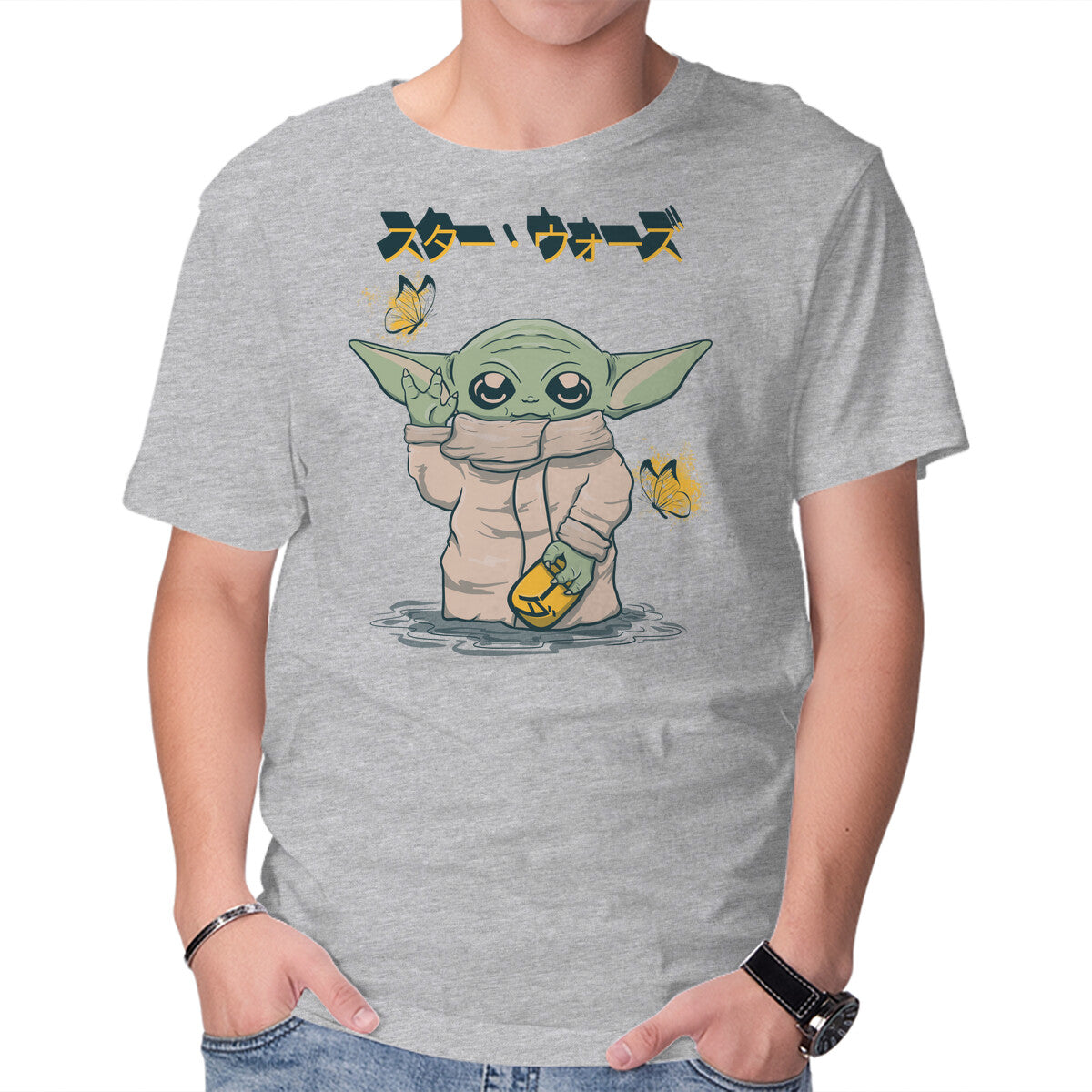 Yoda Neko – Sci-Fi Graphic T-Shirt