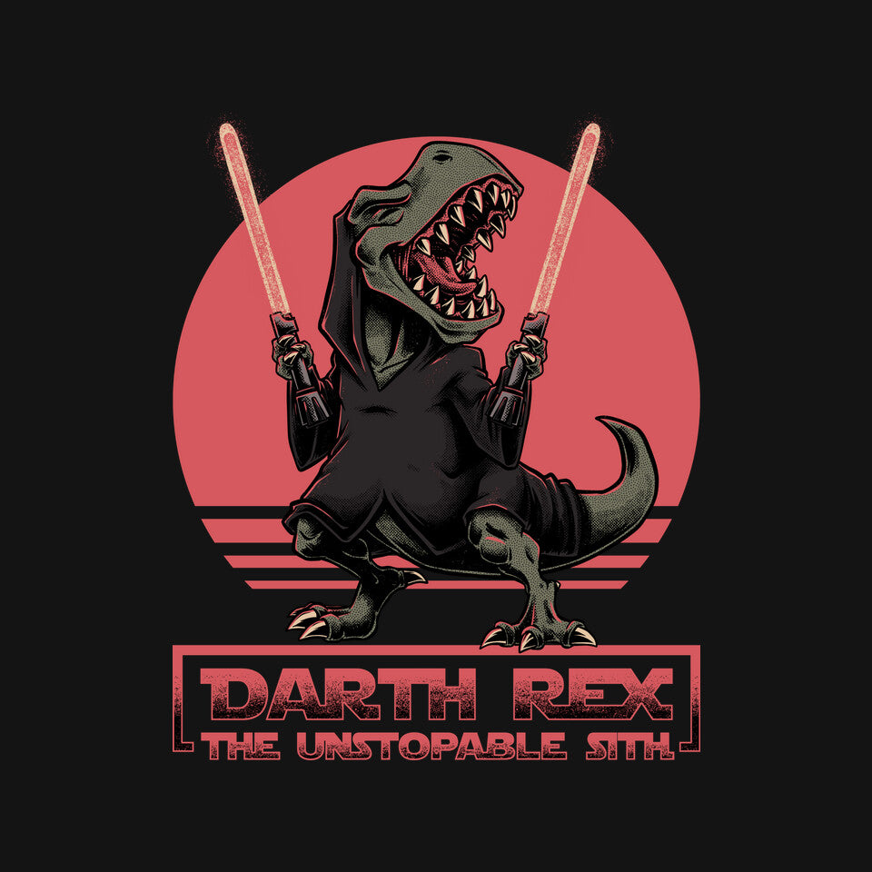 Darth Rex – Sci-Fi Graphic T-Shirt design artwork for black graphic T-shirt