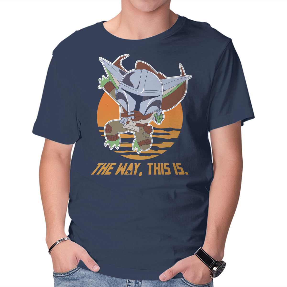 The Way This Is – Sci-Fi Graphic T-Shirt in navy, product display