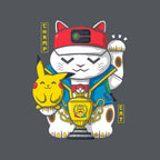 Champ Cat – Anime Graphic T-Shirt design artwork for charcoal graphic T-shirt
