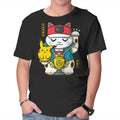 Champ Cat – Anime Graphic T-Shirt in black, product display
