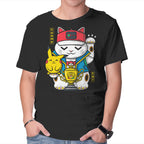 Champ Cat – Anime Graphic T-Shirt in black, product display