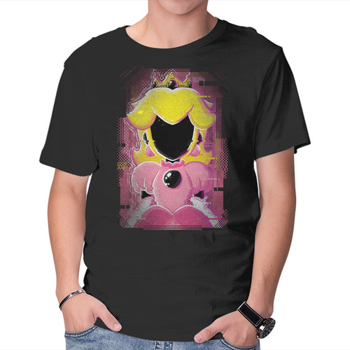 Princess Glitch – Gaming Graphic T-Shirt in black, product display