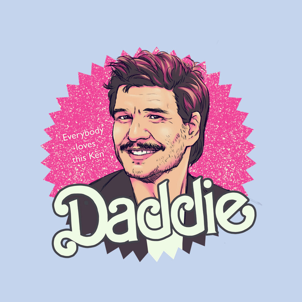Daddie – Movie Graphic T-Shirt design artwork for blue graphic T-shirt
