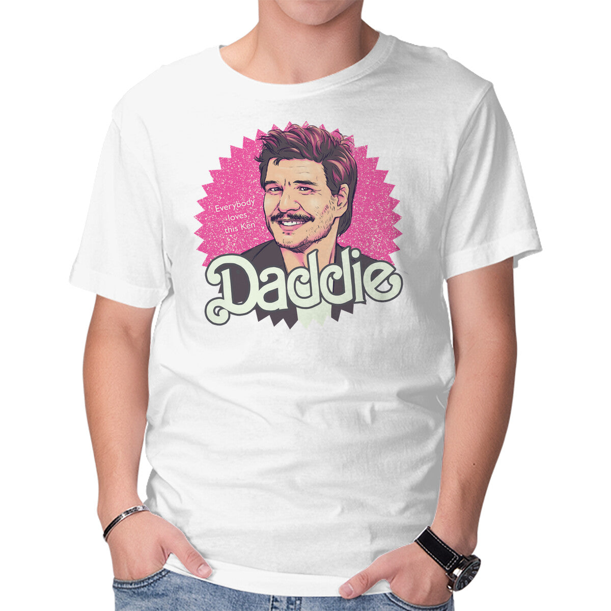 Daddie – Movie Graphic T-Shirt in white, product display
