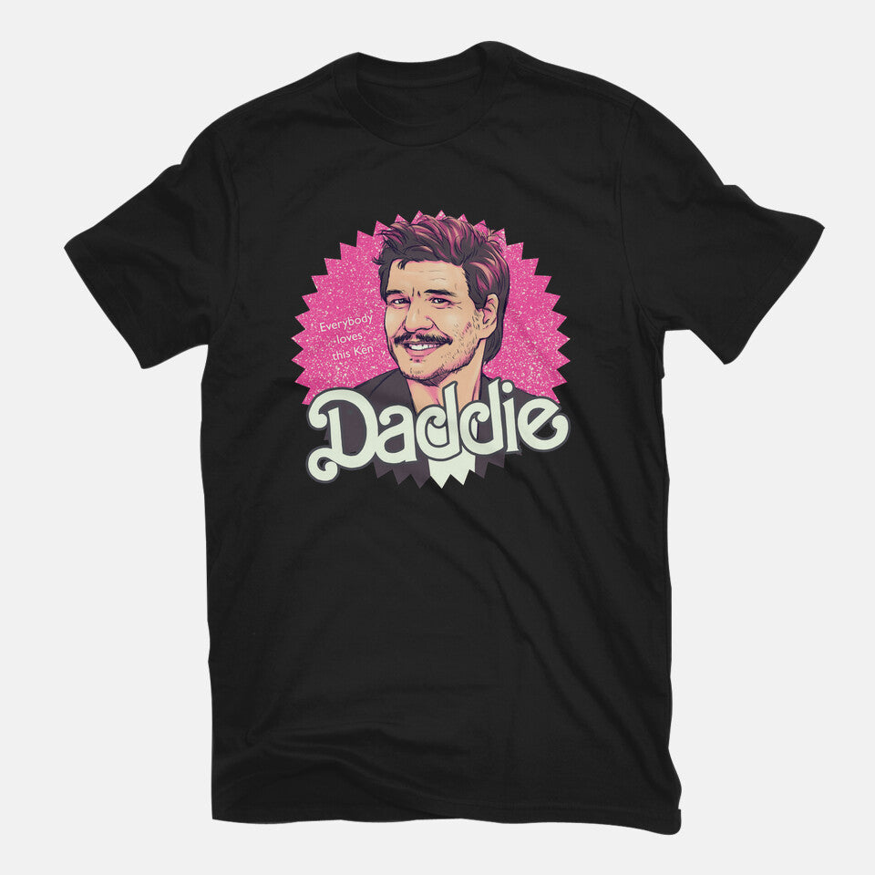 Daddie – Movie Graphic T-Shirt in black, flat-lay product view