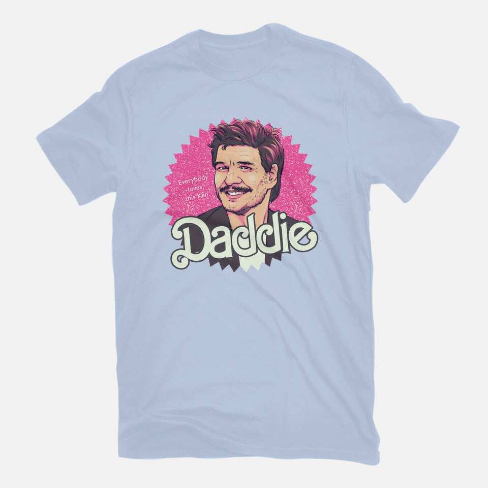 Daddie – Movie Graphic T-Shirt in blue, flat-lay product view