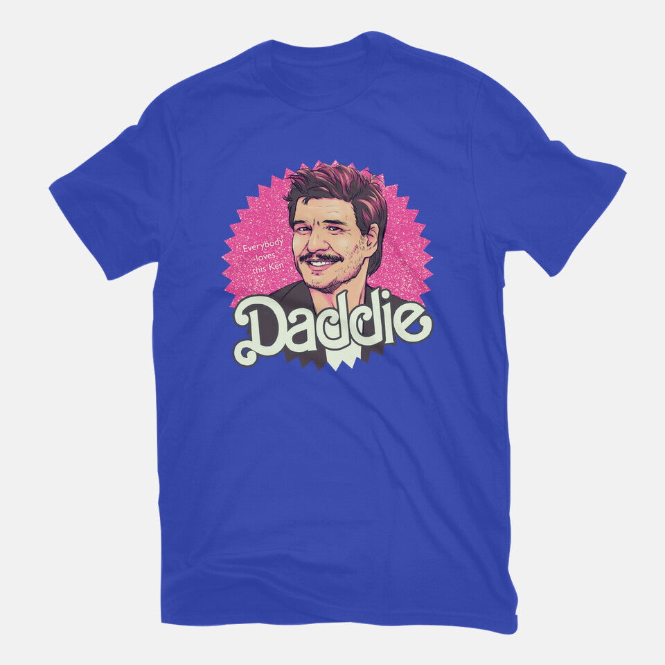 Daddie – Movie Graphic T-Shirt in royal blue, flat-lay product view