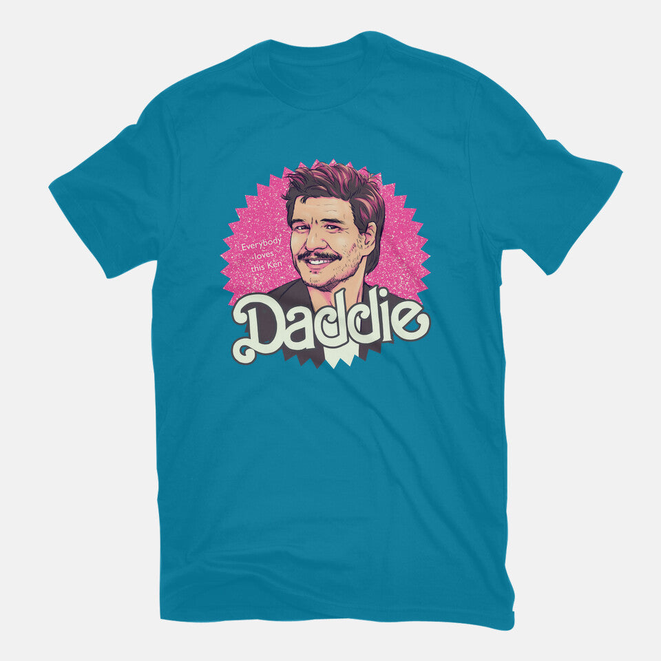 Daddie – Movie Graphic T-Shirt in turquoise, flat-lay product view