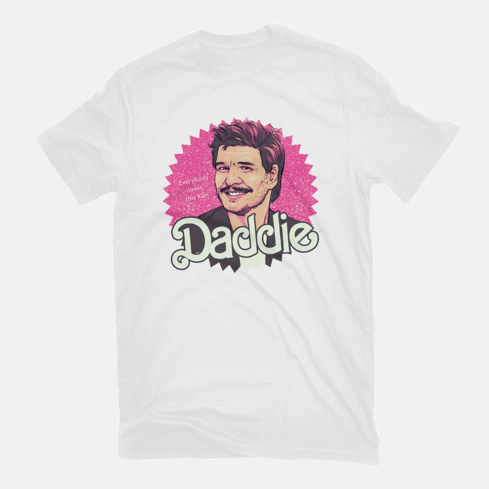 Daddie – Movie Graphic T-Shirt in white, flat-lay product view