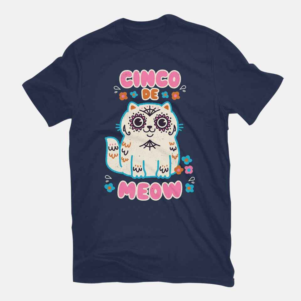Cinco De Meow – Cat Graphic T-Shirt