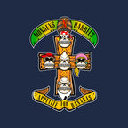 Appetite For Bananas – Music Graphic T-Shirt design artwork for navy graphic T-shirt