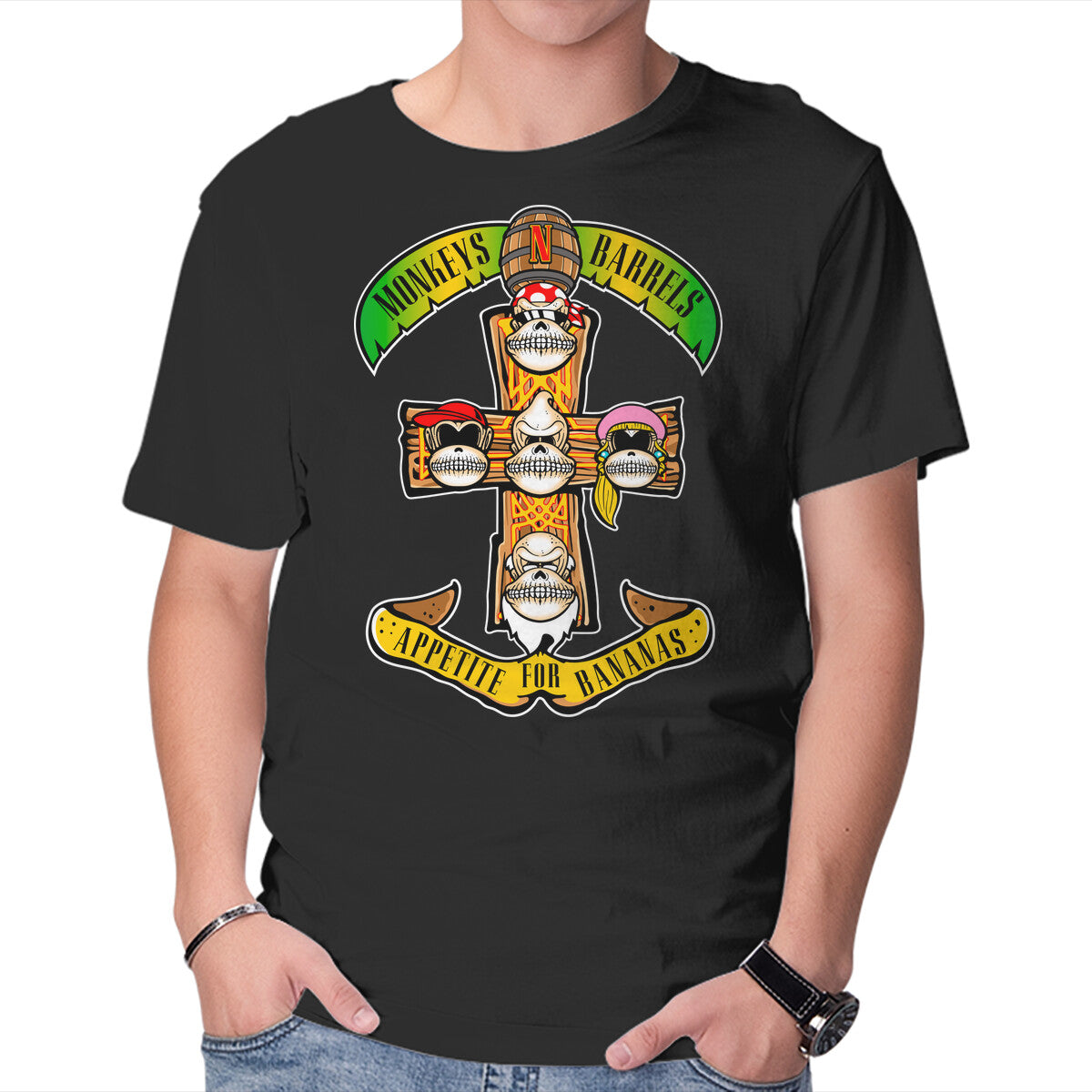 Appetite For Bananas – Music Graphic T-Shirt in black, product display