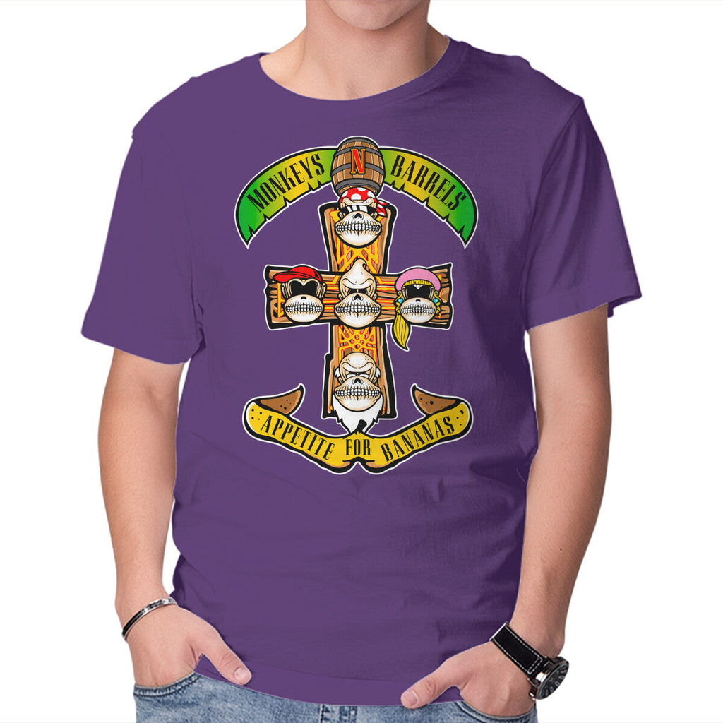 Appetite For Bananas – Music Graphic T-Shirt in purple, product display