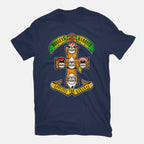 Appetite For Bananas – Music Graphic T-Shirt in navy, flat-lay product view