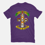 Appetite For Bananas – Music Graphic T-Shirt in purple, flat-lay product view