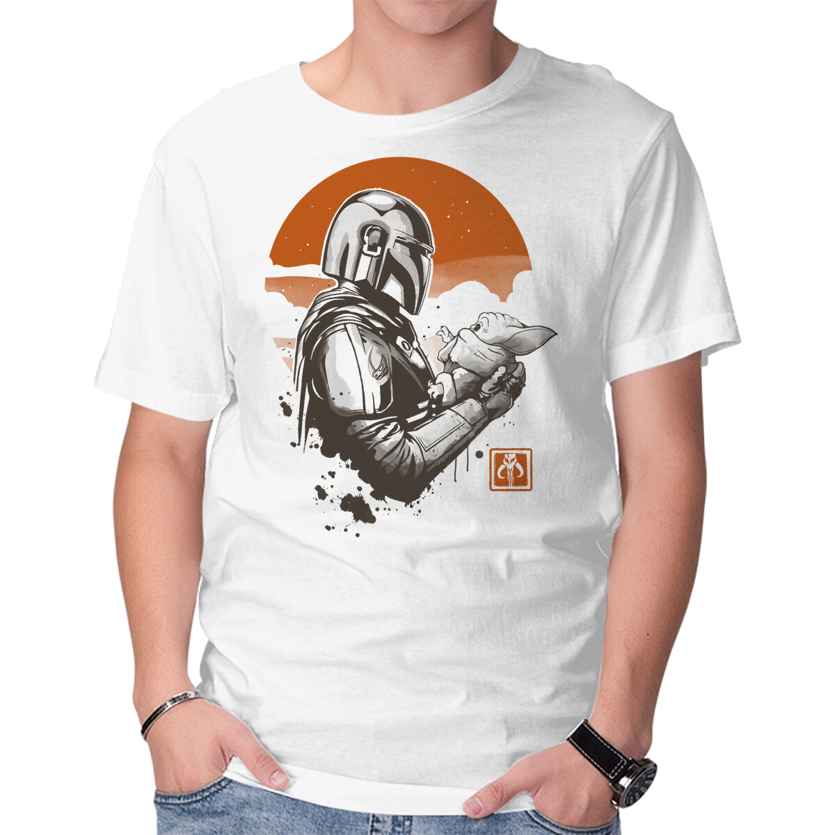 The Creed – Sci-Fi Graphic T-Shirt in white, product display