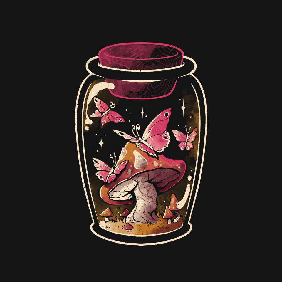 Butterfly Glass – Fantasy Graphic T-Shirt