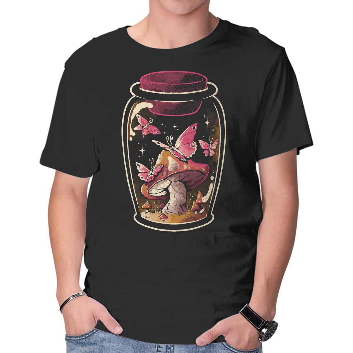 Butterfly Glass – Fantasy Graphic T-Shirt