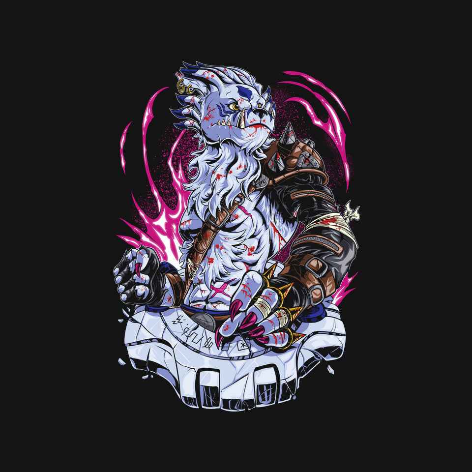 Warrior Wolf – Anime Graphic T-Shirt