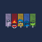 Inside Dogs – Movie Graphic T-Shirt design artwork for navy graphic T-shirt