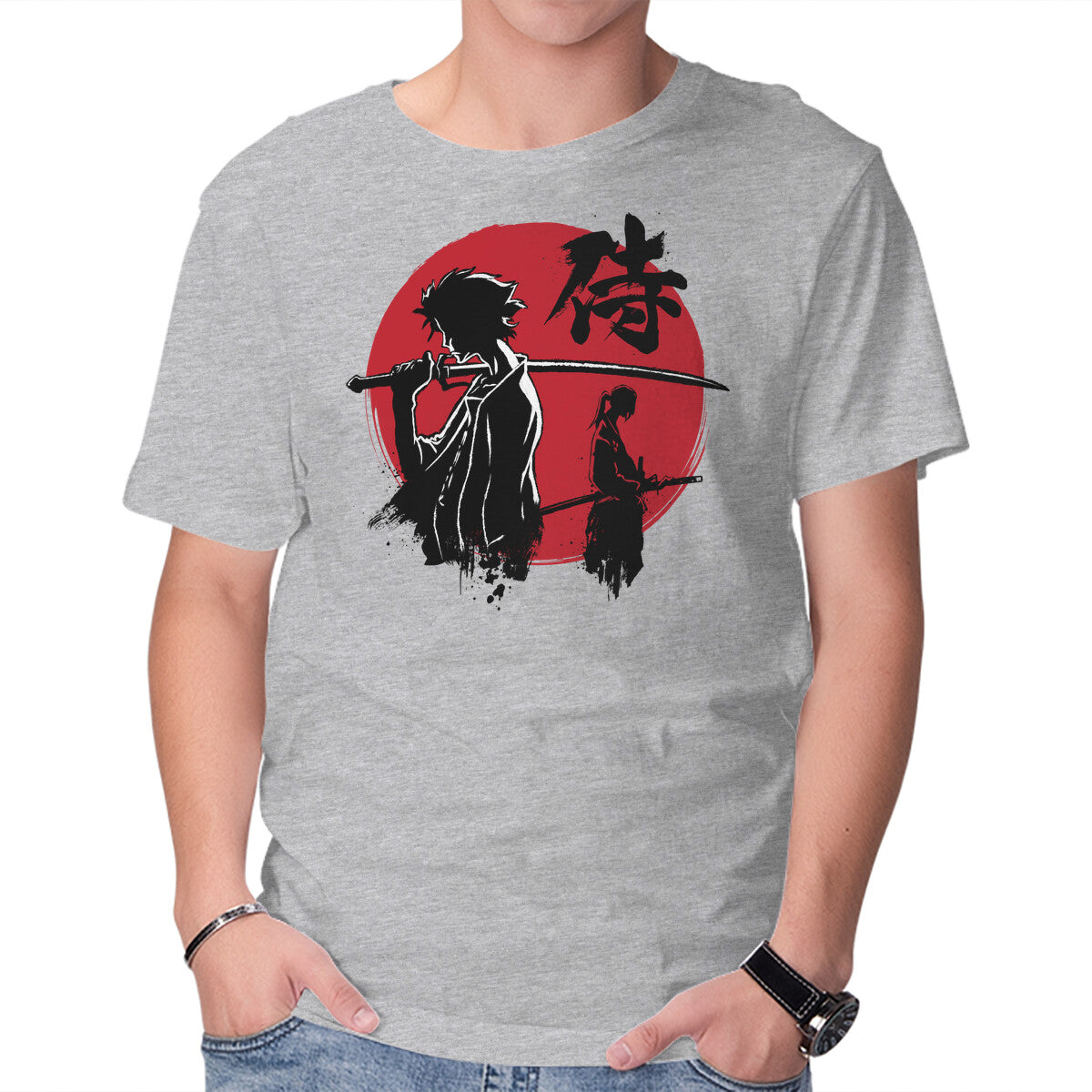 Mugen And Jin Sumi-e – Anime Graphic T-Shirt