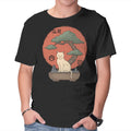 Bonsai Cat – Cat Graphic T-Shirt in black, product display