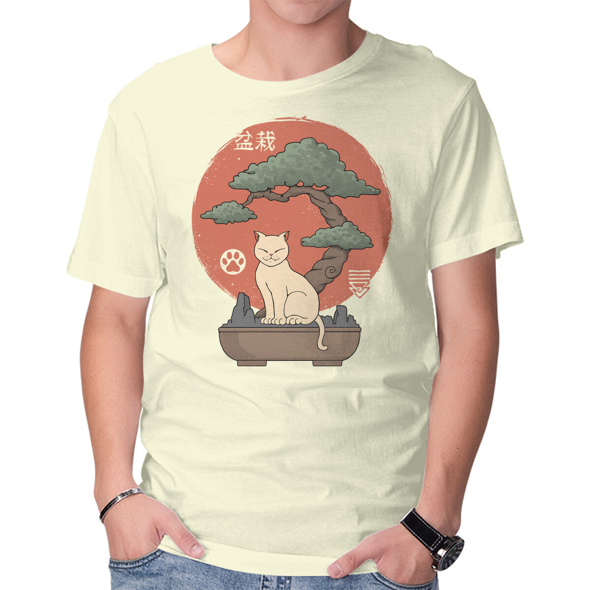 Bonsai Cat – Cat Graphic T-Shirt