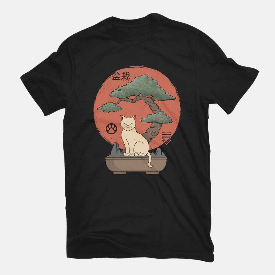 Bonsai Cat – Cat Graphic T-Shirt