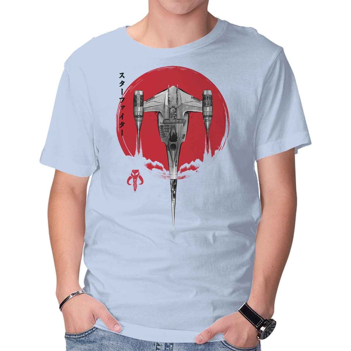 N1 Starfighter Sumi-e – Sci-Fi Graphic T-Shirt