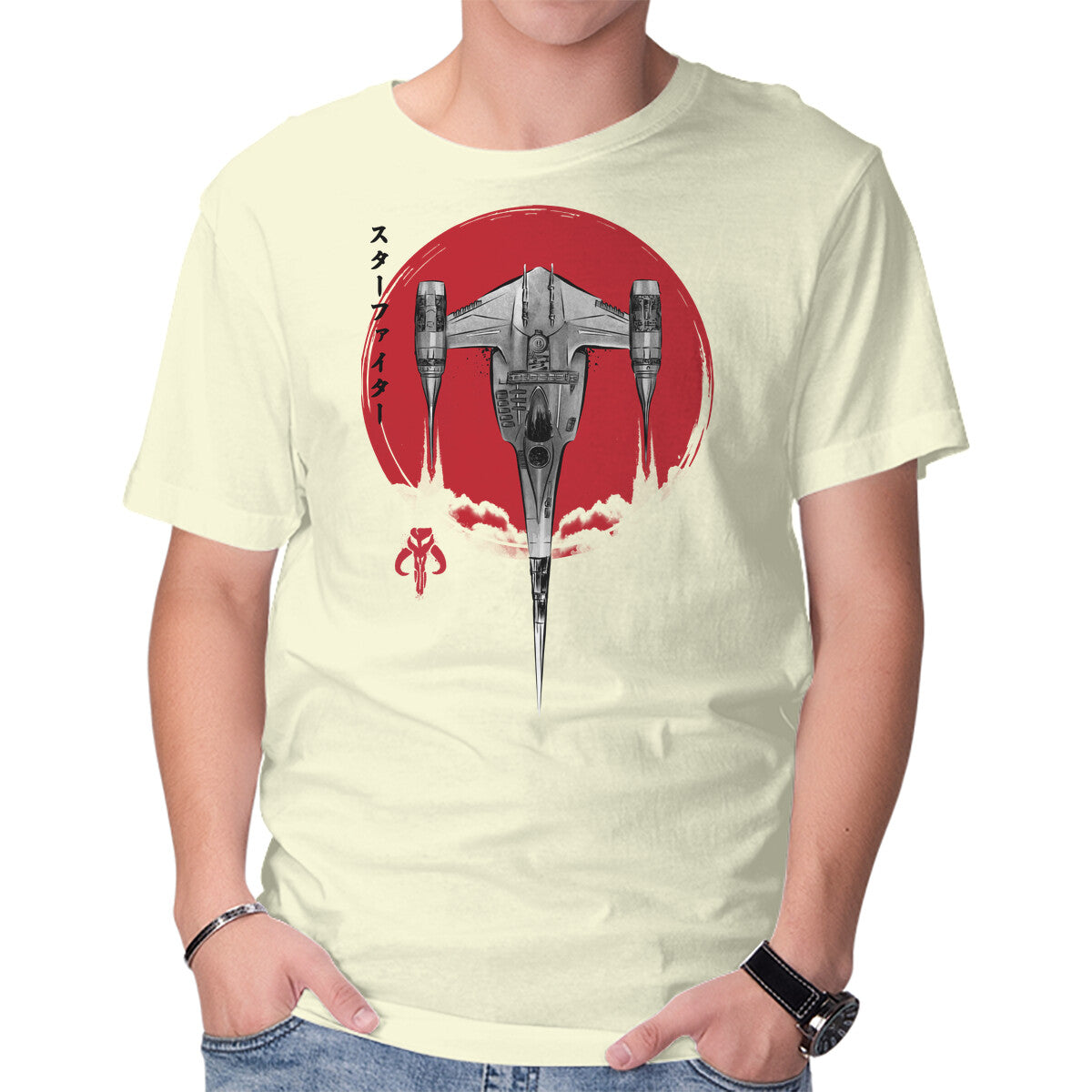 N1 Starfighter Sumi-e – Sci-Fi Graphic T-Shirt