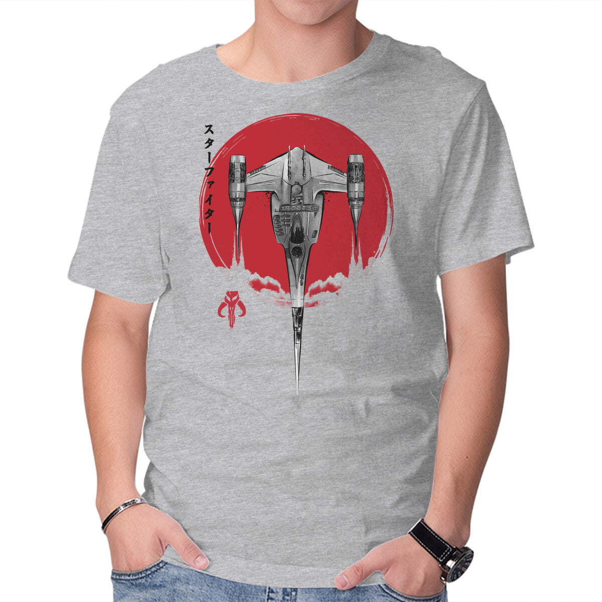 N1 Starfighter Sumi-e – Sci-Fi Graphic T-Shirt