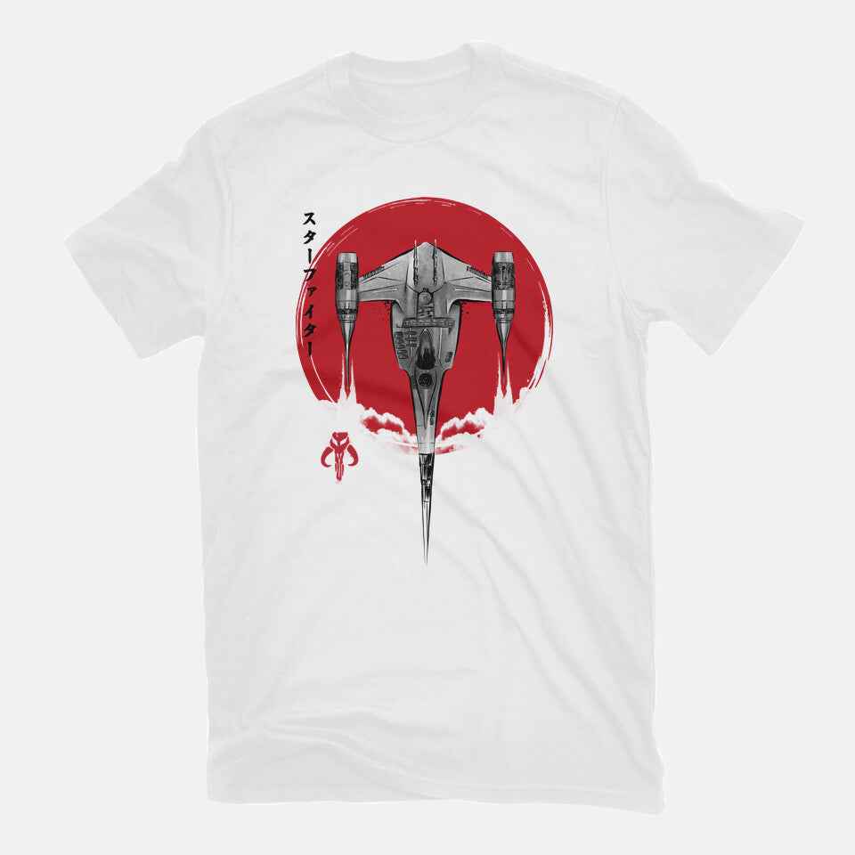 N1 Starfighter Sumi-e – Sci-Fi Graphic T-Shirt