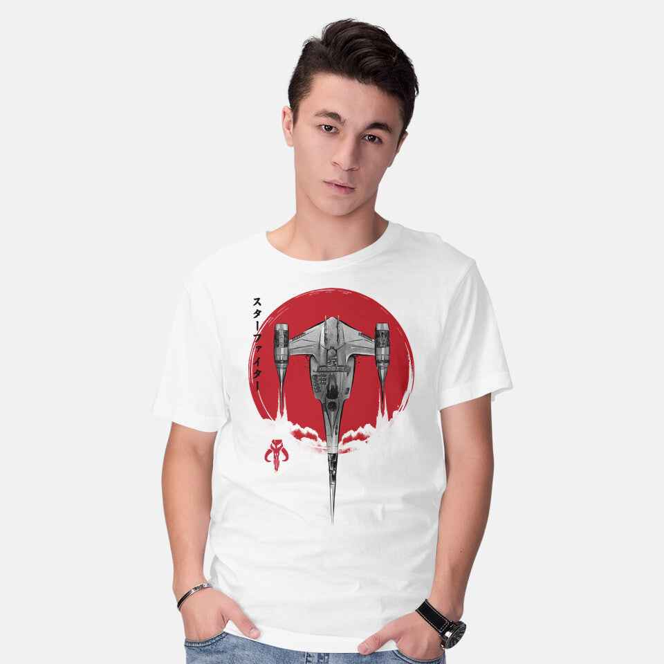 N1 Starfighter Sumi-e – Sci-Fi Graphic T-Shirt
