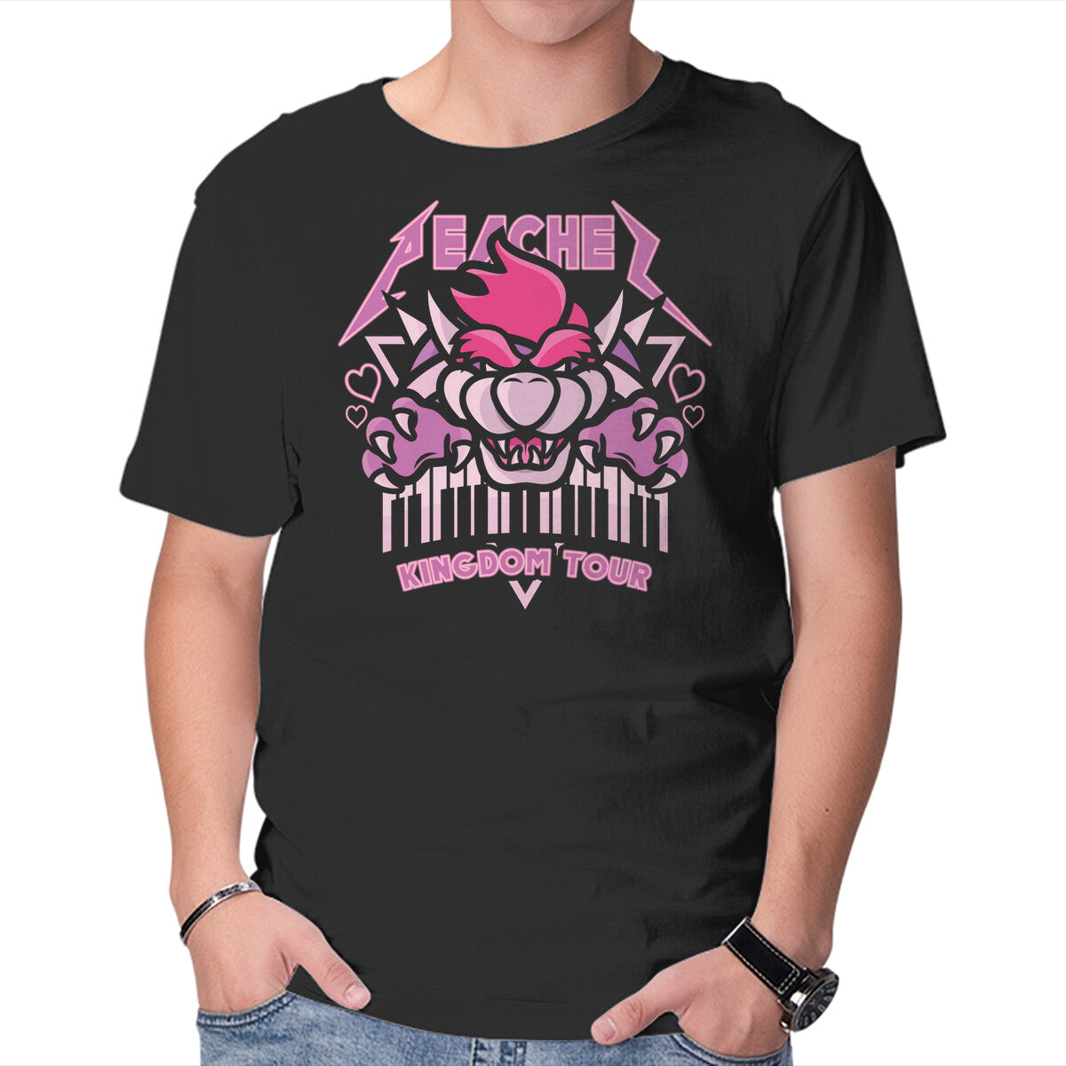 Peaches Tour – Music Graphic T-Shirt in black, product display