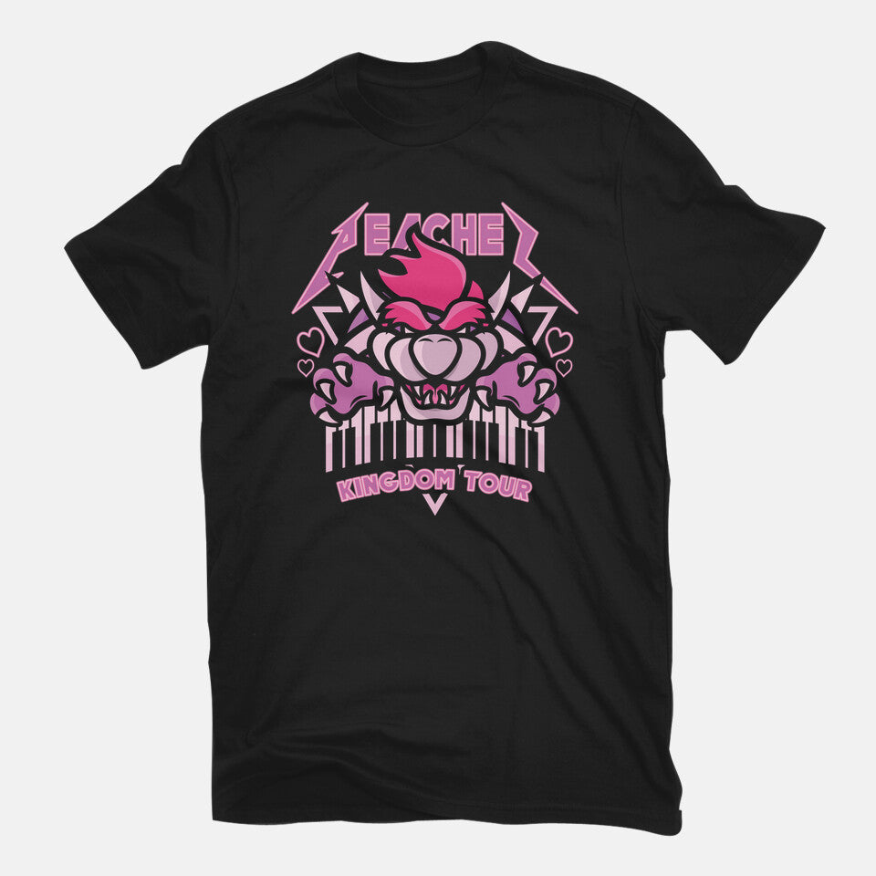 Peaches Tour – Music Graphic T-Shirt in black, flat-lay product view