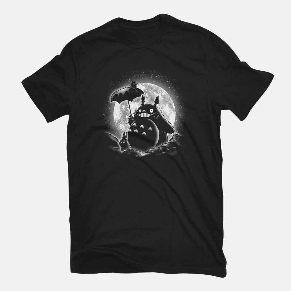 Moonlight Forest Friends – Anime Graphic T-Shirt