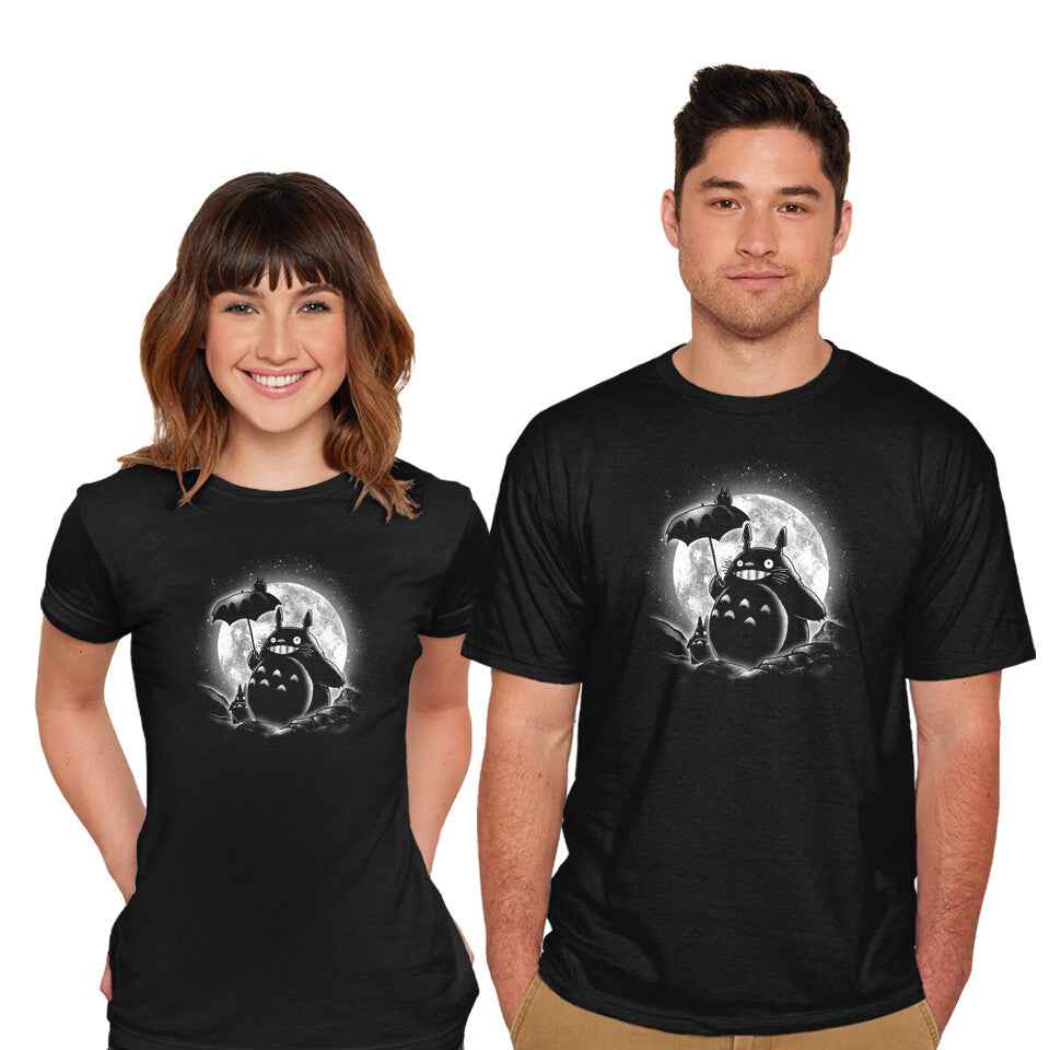 Moonlight Forest Friends – Anime Graphic T-Shirt