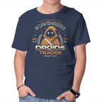 Droids Trader – Sci-Fi Graphic T-Shirt in navy, product display
